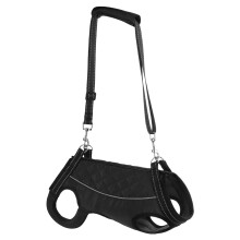 Large Dog Lift Harness, Reflective Support Vest with Handle, Rehabilitation Aid for Pets with Weak Hind Legs, Black L
