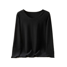 (Black, M) Women Thermal Underwear Banquet Warm Thickened Lingerie Base Layer