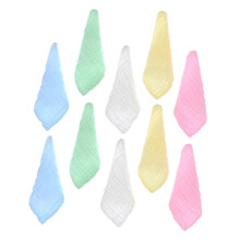 10pcs Soft Cotton Towels Highly Absorbent Muslin Washcloths for Newborn Boys, Face Cloths, and Burp Cloths