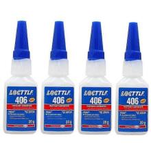 ?4 Pack Loctite 406 Instant Adhesive Super Glue 20 Gram Tubes for Plastic Rubber and Various Materials Henkel Brand?