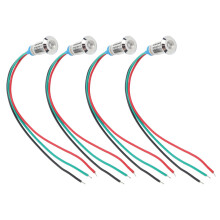4-Set Metallischer LED-Anzeigenleuchte 8mm 12-24V Rot & Grün IP67