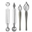 Mlins  4 Pcs Bakery Decorating Tools Comfortable Handle Spoon 1