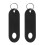 2 Pcs Bell Keyring Hanger Biker Accessories Keychains Black 1
