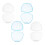 Travel Pacifier Storage Shape Blue Pp 4pcs 4