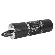 Motorrad Bluetooth Stereo-Lautsprecher 21x6cm Wasserdicht Schwarz