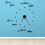 Innovative DIY Wall Clock Mirror Surface Sticker 120x120cm Black 9