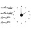 Innovative DIY Wall Clock Mirror Surface Sticker 120x120cm Black 13