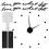 Innovative DIY Wall Clock Mirror Surface Sticker 120x120cm Black 2