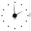 Innovative DIY Wall Clock Mirror Surface Sticker 120x120cm Black 8