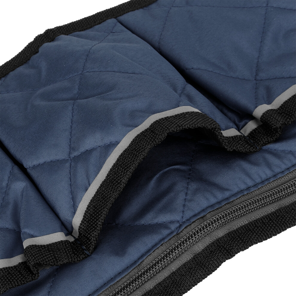 Multifunctional Navy Blue Wheelchair Side Bag Organizer 32x17.5cm