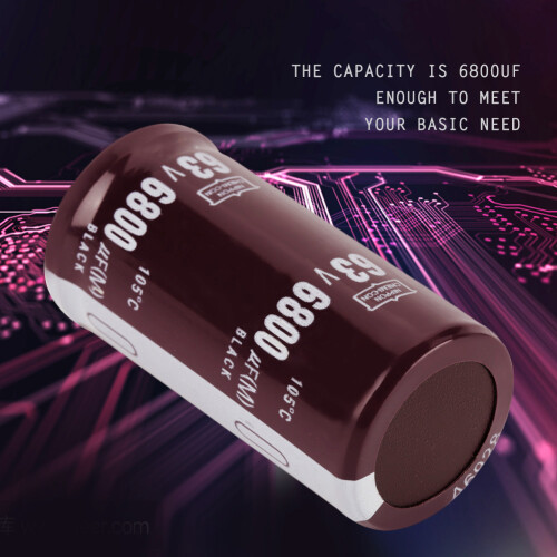 2pcs 63V 6800uF Electrolytic Capacitor 25  50mm 1