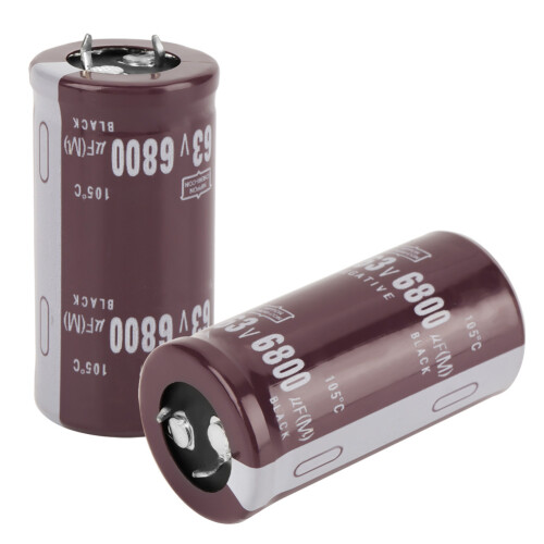 2pcs 63V 6800uF Electrolytic Capacitor 25  50mm