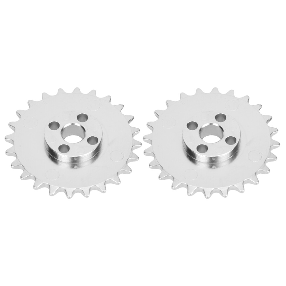 2pcs 24-Tooth Sprockets Zinc Alloy Toothed Chain