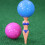 6 Stück Blaue PE Kunststoff Golf Tees Langlebig Bikini-Form 78mm 4