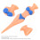 6 Stück Blaue PE Kunststoff Golf Tees Langlebig Bikini-Form 78mm 7