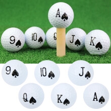 6 Stück Langstrecken-Golf-Übungskugeln, Gummi-Harz-Doppelschicht, 42,7 mm