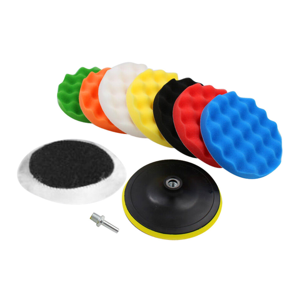 10 Pcs Sponge Polishing Buffing Waxing Pad Kit For 8320539643786