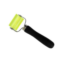 Tools Sewing Hand Pressure Roller, Wallpaper Pressure Roller Silicone Presser Hand Pressure Roller Wooden Handle, Noise Roller Repair Tool(