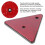 Safty Rear Triangle Red Reflector for RV Trucks 9