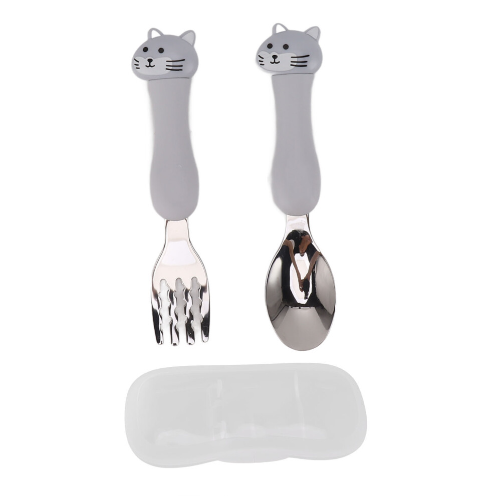 Baby Fork Cute Cartoon Shaped Spoon PP Handle