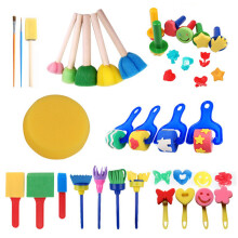 Pack of 30 Paint Sponge Brushes Drawing Painting Roller Toys Artist
