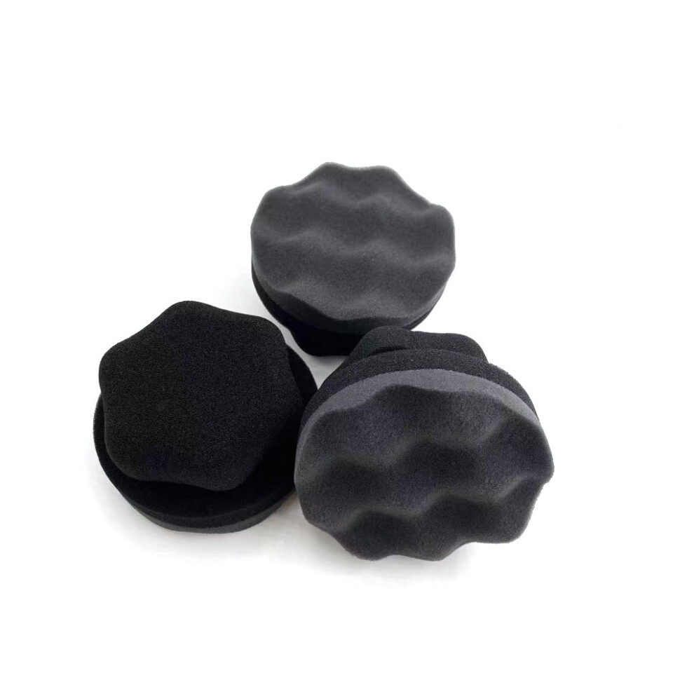 3 Pieces Tire Shine Applicator Polishing Handheld Waxing Pad Sponge-image-OPC-PK96C85-NEW