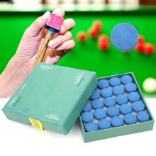 50 Stück Blaue Harte Rindsleder Pool-Kegelspitzen, 13mm Billardzubehör