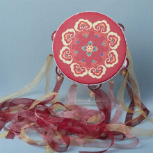 Retro Hand Tambourine with Colorful Design and Light Ball, Classic Tambourine for Kids and Adults, Model A-B