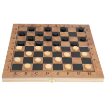 Vielseitiges Holzes Schach Dame Brett Set, faltbar, 3-in-1 Reise- Spiel