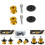 2pcs 8mm Motorcycle CNC Rear Stand Swing Arm Spool 9
