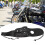 Universal Motorcycle Black PU Leather Fuel Tank 3