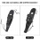 Universal Motorcycle Black PU Leather Fuel Tank 11