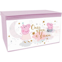 Caixa de Brinquedos Peppa Pig FUN HOUSE - Dobrável - 55,5 x 34,5 x 34 cm - Para Crianças