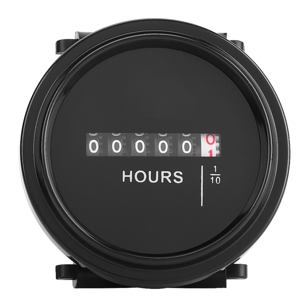 Dc 8Â80V Round Mechanical Hour Meter Gauge Timer 8320539646589