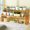 Table Top Bamboo Plant Stand Desktop Flower Shelf 8