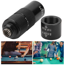 4-in-1 Aluminium Billard Queue Kopf Reparaturset, Größe 70x23mm