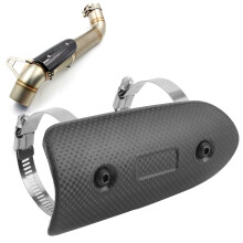 Universelles Kohlefaser-Auspuff-Temperatur-Schutzschild-Kit für Kawasaki MidPipe