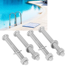 Unterwasser-Poolleiter Ersatz 4 Sets 7mm Befestigungsschrauben und Muttern