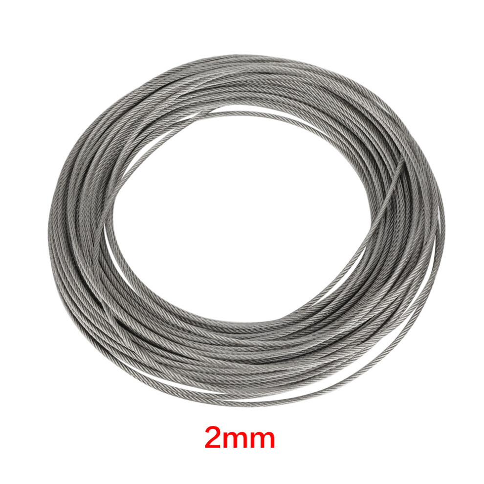 1Pc 20m 304 Stainless Steel Cable Wire Rope Hard