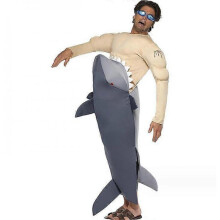Shark Attack Costume, Shark Bite Body Suit for Adult