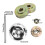 2er Set Gear Case Thrust Plate Dichtung Kragenmutter Kit für Rasenmäher 5