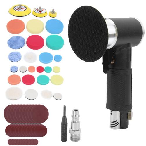 60Pcs Air Sander Black Eccentric Pneumatic Car