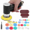 60Pcs Air Sander Black Eccentric Pneumatic Car 8