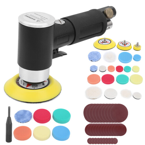 60Pcs Air Sander Black Eccentric Pneumatic Car 2
