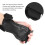 Premium Kunstleder-Liftinghandschuhe, Schwarz, 182 g 3