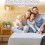 Bed Sheet Holder Clips with Lock Strips, 4 Pcs White Bedding Sheet Holders for Flat Sheets, Laundry Organization, Travel Use 4