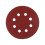 125mm Buffing Pads Red Sanding Discs 8 Hole Grit 2