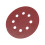 125mm Buffing Pads Red Sanding Discs 8 Hole Grit 3