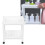 Bathroom Tower Shelf Plastic Freestanding Storage 11