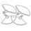 Propellerschutz für Mavic Mini 2, Grau, 4 Stück, 135x18mm 16